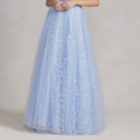 NEW LONG OFF SHOULDER SLEEVELESS A-LINE DRESS WITH LACE UP BACK & ZIP NX T1084 - Picture 6 of 9